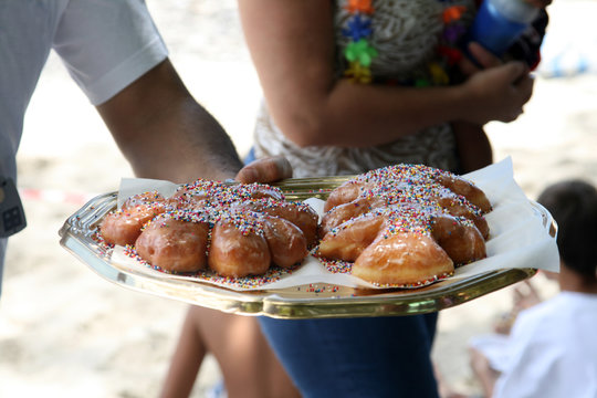 patries on a tray