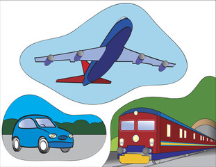 planes, trains and automobiles.