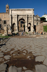arco di settimo severo ai fori imperiali