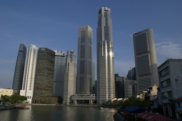 Fototapeta premium centralna dzielnica biznesowa, singapur