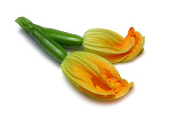 courgettes with flower