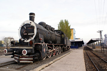 Fototapeta na wymiar steam locomotive