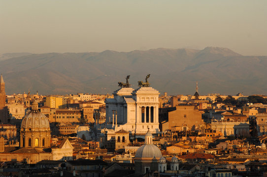 veduta di roma