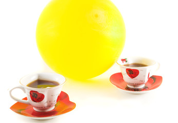 tea and balloon