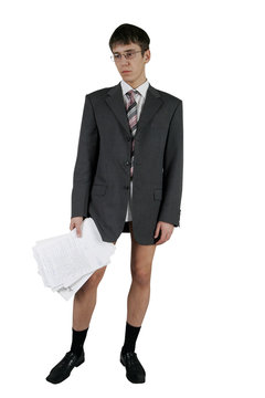 businesman who lost his trousers