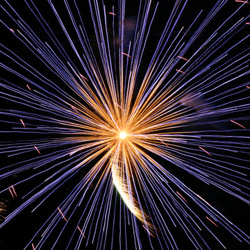 blue firework