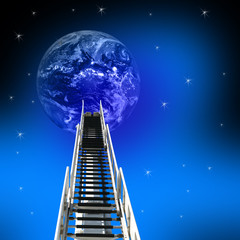 ladder up to the earth