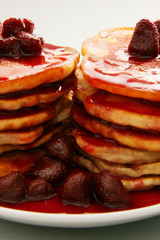 small pancakes.