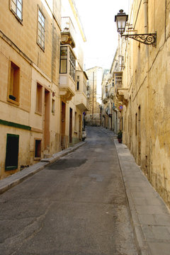 street in vittoriosa, malta