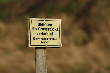 betreten verboten