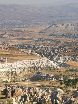formaciones geologicas en la capadocia, turquia