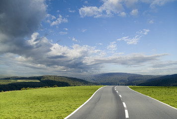 stormy road