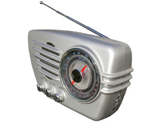 sleek retro radio
