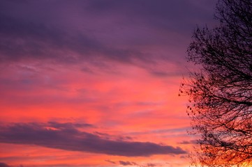 coucher de soleil provencal
