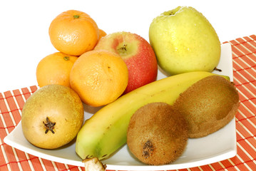 bowl with fresh fruits