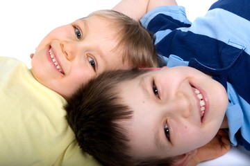 happy brothers