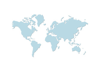 Obraz na płótnie Canvas weltkarte 2 - map of world 2