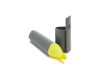 gelber textmarker
