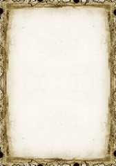 grunge border and background