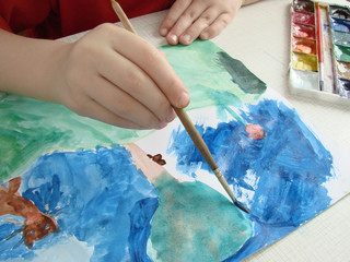 painting girl