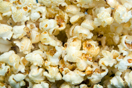 closeup of popcorn