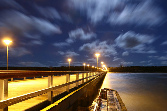 storm clouds: seaside night-scene, palanga (lithua