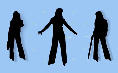 three women