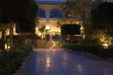 hotel at night