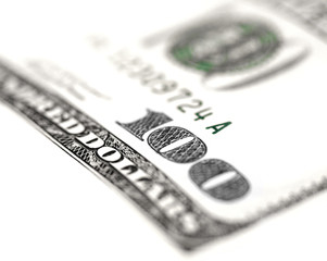 billet de cent dollars en macro