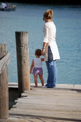 mother and little boy