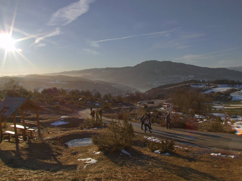 mountaineers at morning