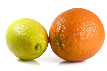 orange and lemon