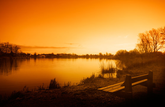 early morning sunrise