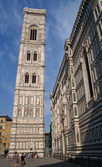 Fototapeta na wymiar bell tower and cathedral in florence, italy