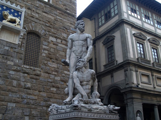 a sculpture in florence, italy