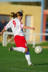 Acrylic prints Soccer football féminin