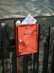 red post box