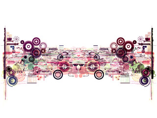 abstract graphic montage