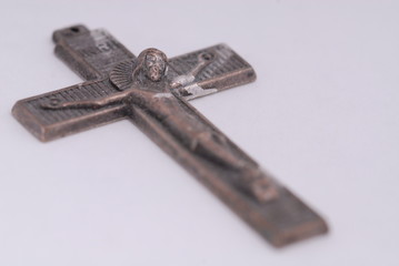 metal rosary cross
