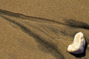 Fototapeta na wymiar trace de sable