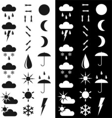 symbols for the indication of weather.