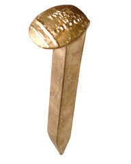 Obraz premium golden railroad spike