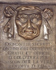 "lions mouth" box for denunsiations.