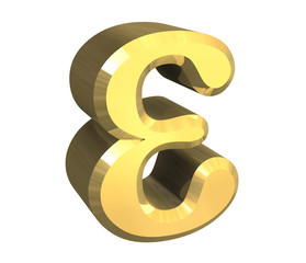 simbolo epsilon in oro