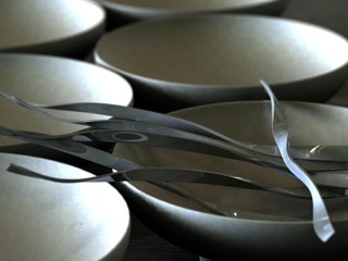 twisted silver sticks