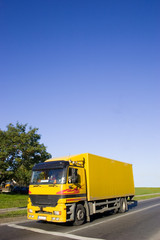 yellow truck