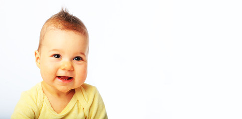 lachendes kind, baby, mädchen