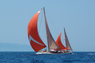 Fototapeta premium navigazione al lasco