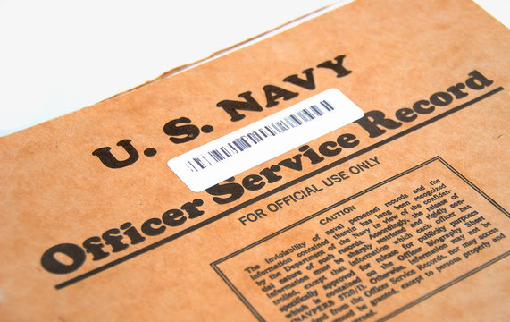 u.s. navy officer service record