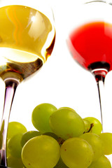 wine and grapes